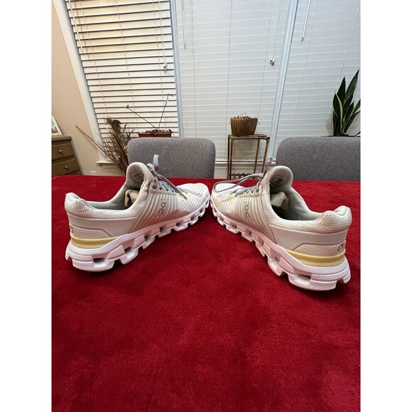On Cloudswift Women’s Road Running Shoes Size 8.5 White Limelight Yellow Lace Up - Picture 7 of 13